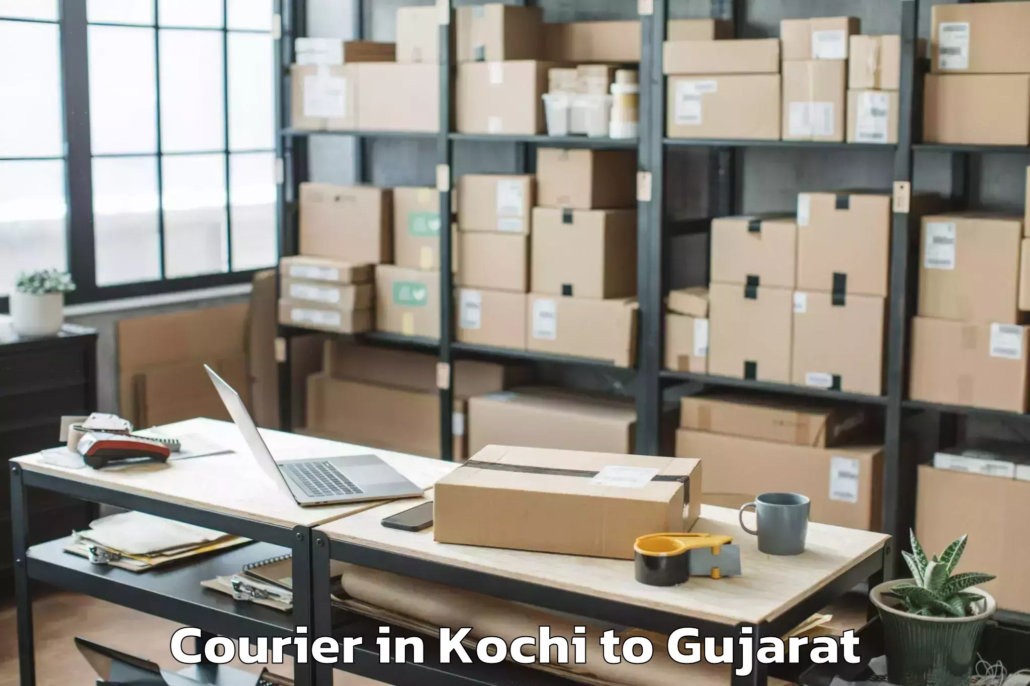 Kochi to Jasdan Courier Booking